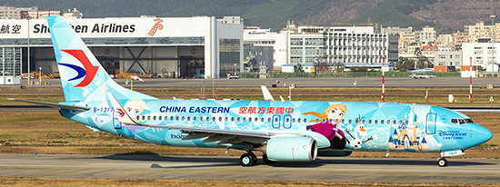 Boeing 737-800 " Gefrorenes Livery "